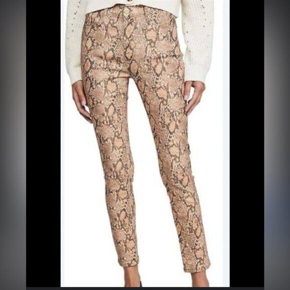 Frame | Le High Skinny Crop Python Pants Size 27 - Picture 1 of 10